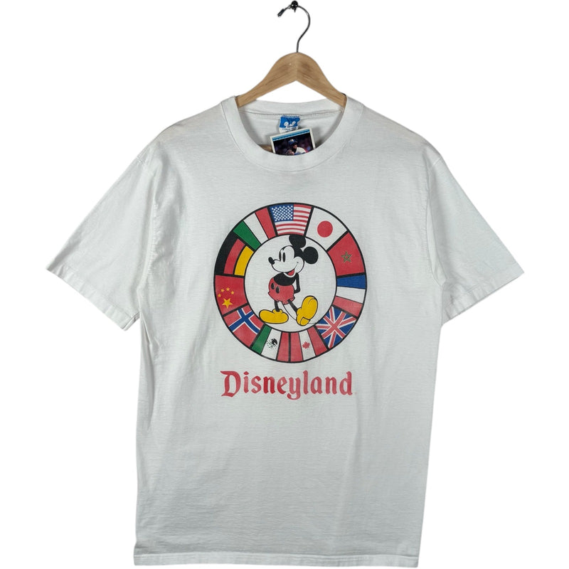 Vintage Disneyland Flags Of The World Mickey Mouse Tee