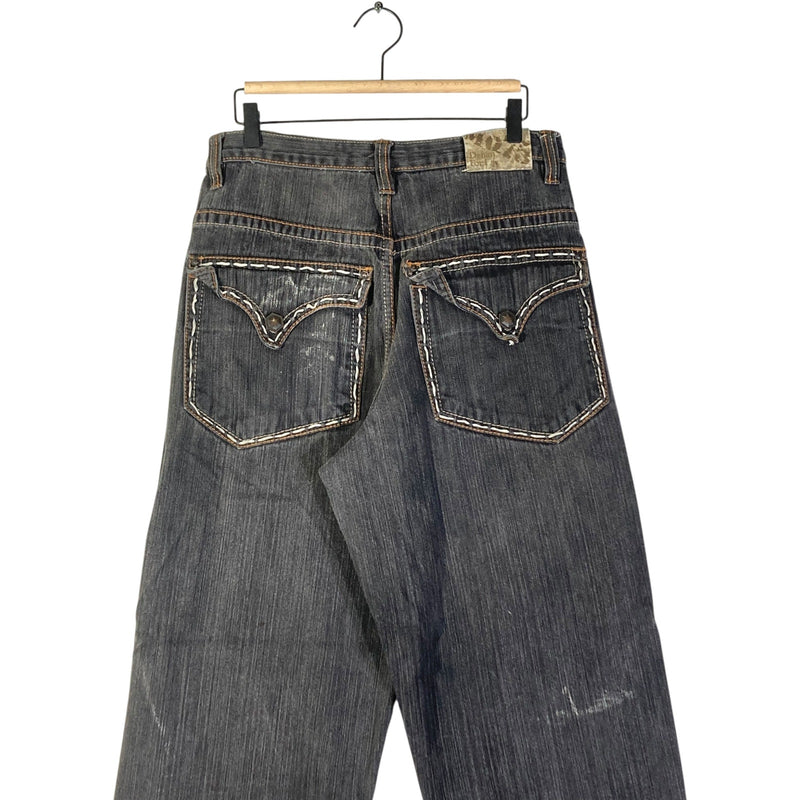 Vintage Marq Seventy Five Straight Leg Utility Denim Jeans 34