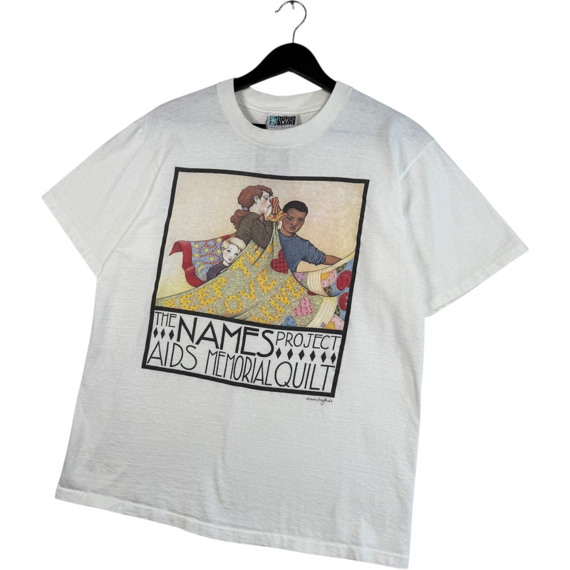 Vintage The Names Project Aids Memorial Quilt Tee