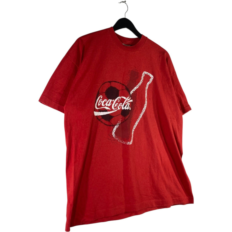 Vintage Coca Cola Soccer Ball Short Sleeve T-Shirt