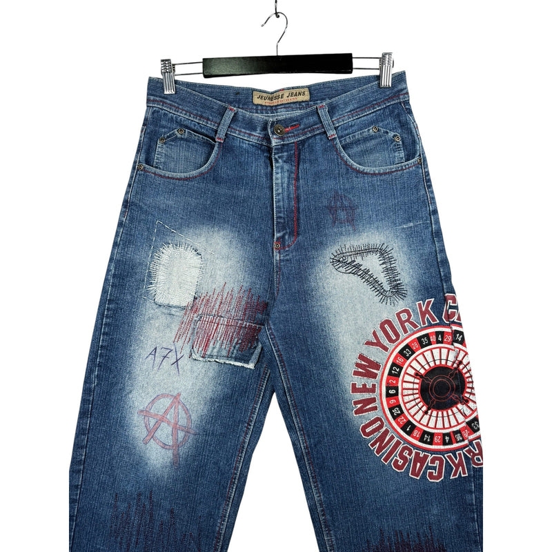 Vintage Jeunesse New York Wide Leg Denim Jeans 40