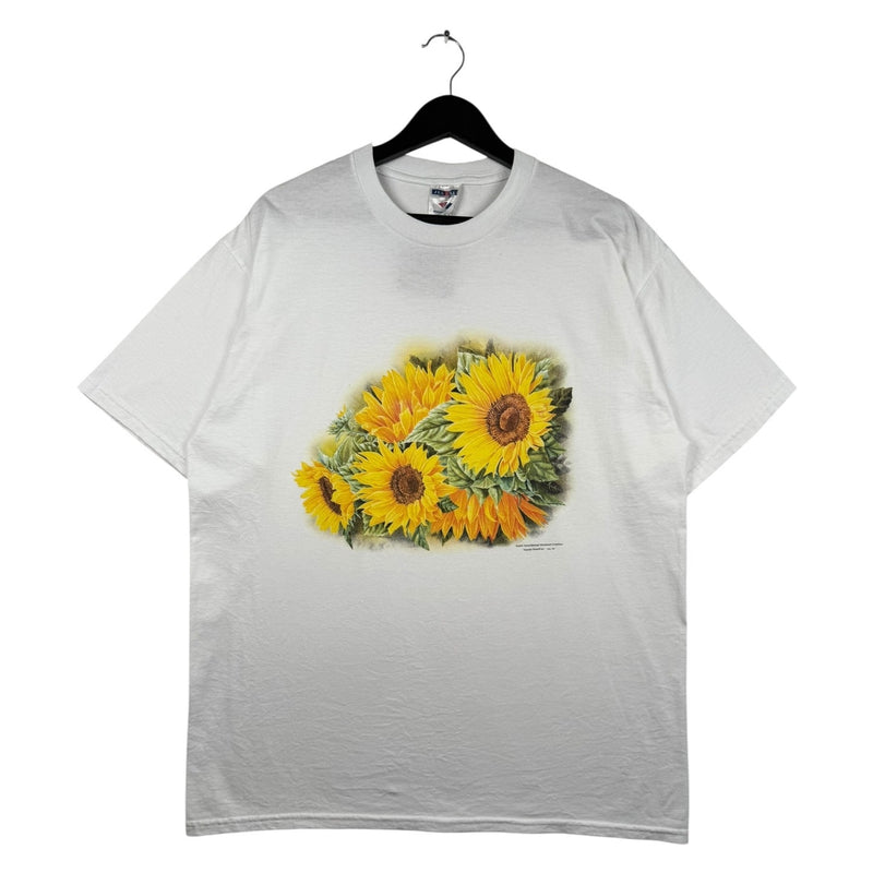 Vintage Sunflower Floral Nature Graphic T-Shirt