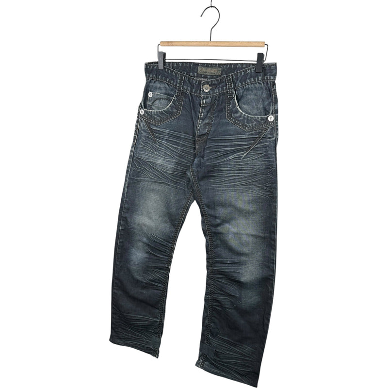 Vintage Gov Faded Whiskering Denim Jeans