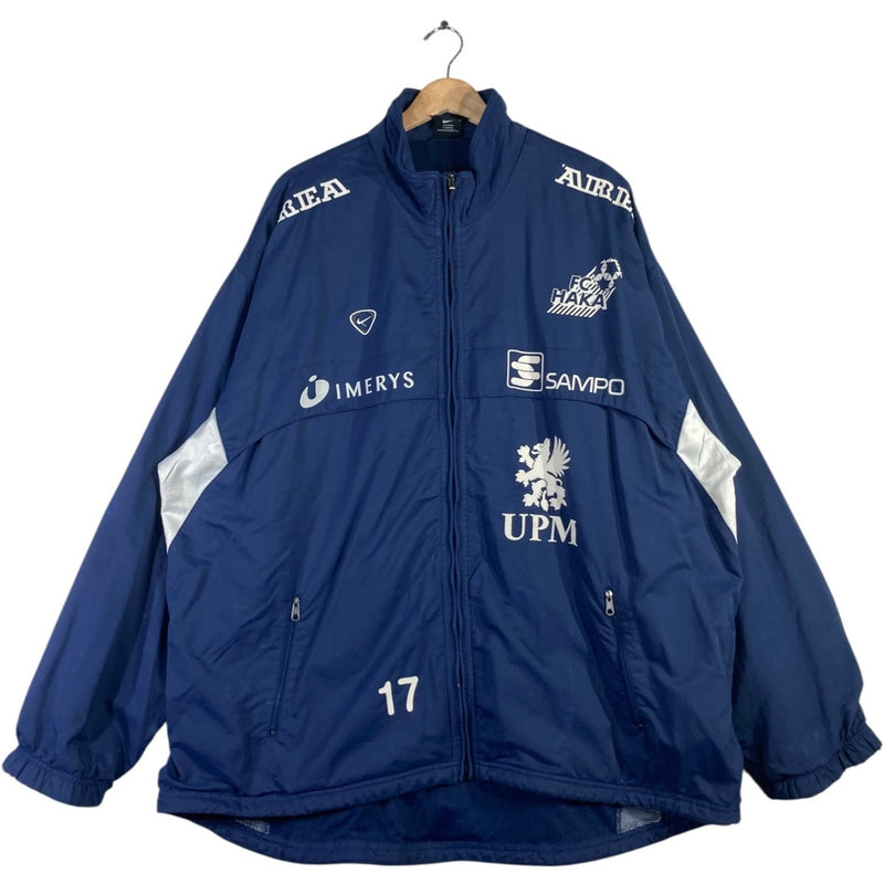 Vintage Nike Finland Soccer Team Sponsor Anorak Light Jacket