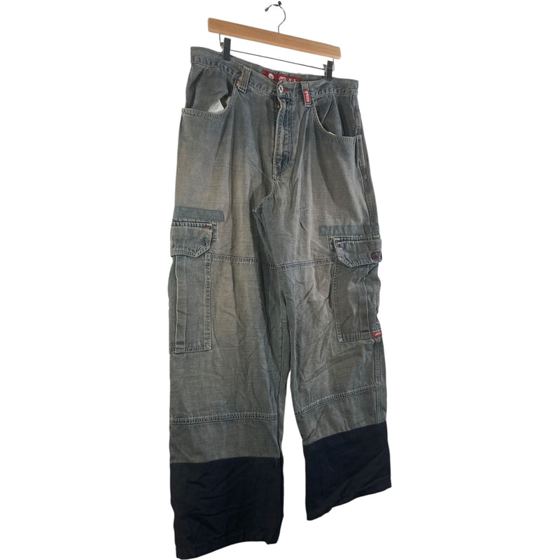 Vintage NCO Crown Embroidered Baggy Cargo Pants 34