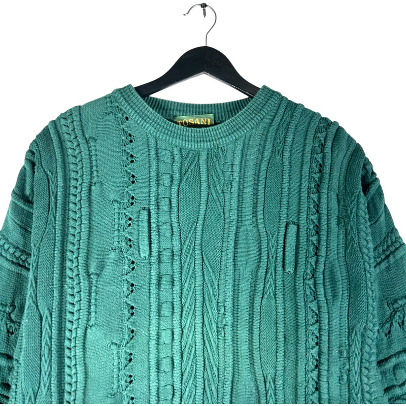 Vintage Tosani 3D Cable Knit Sweater