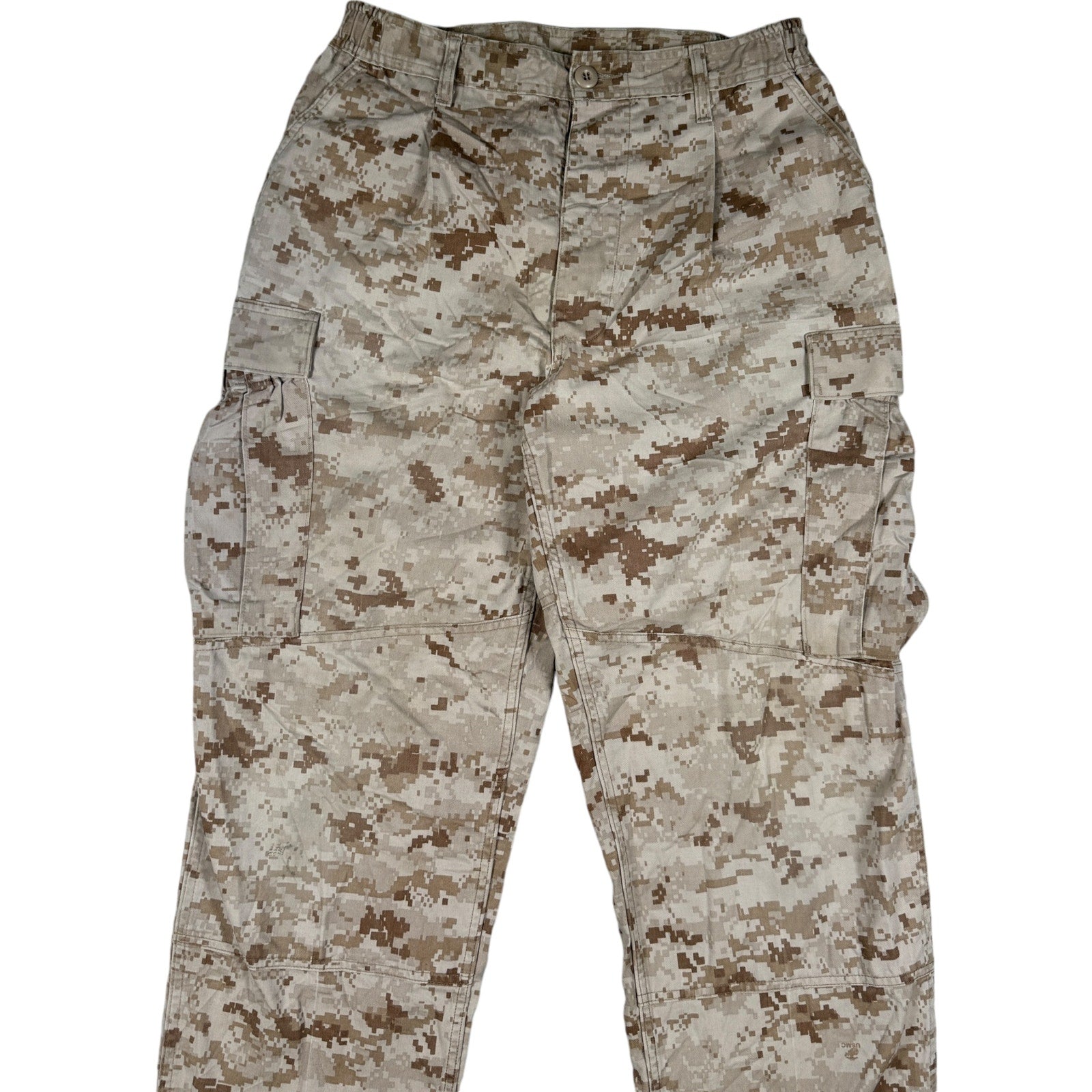 Vintage Military Desert Camo Adjustable Cargo Pants