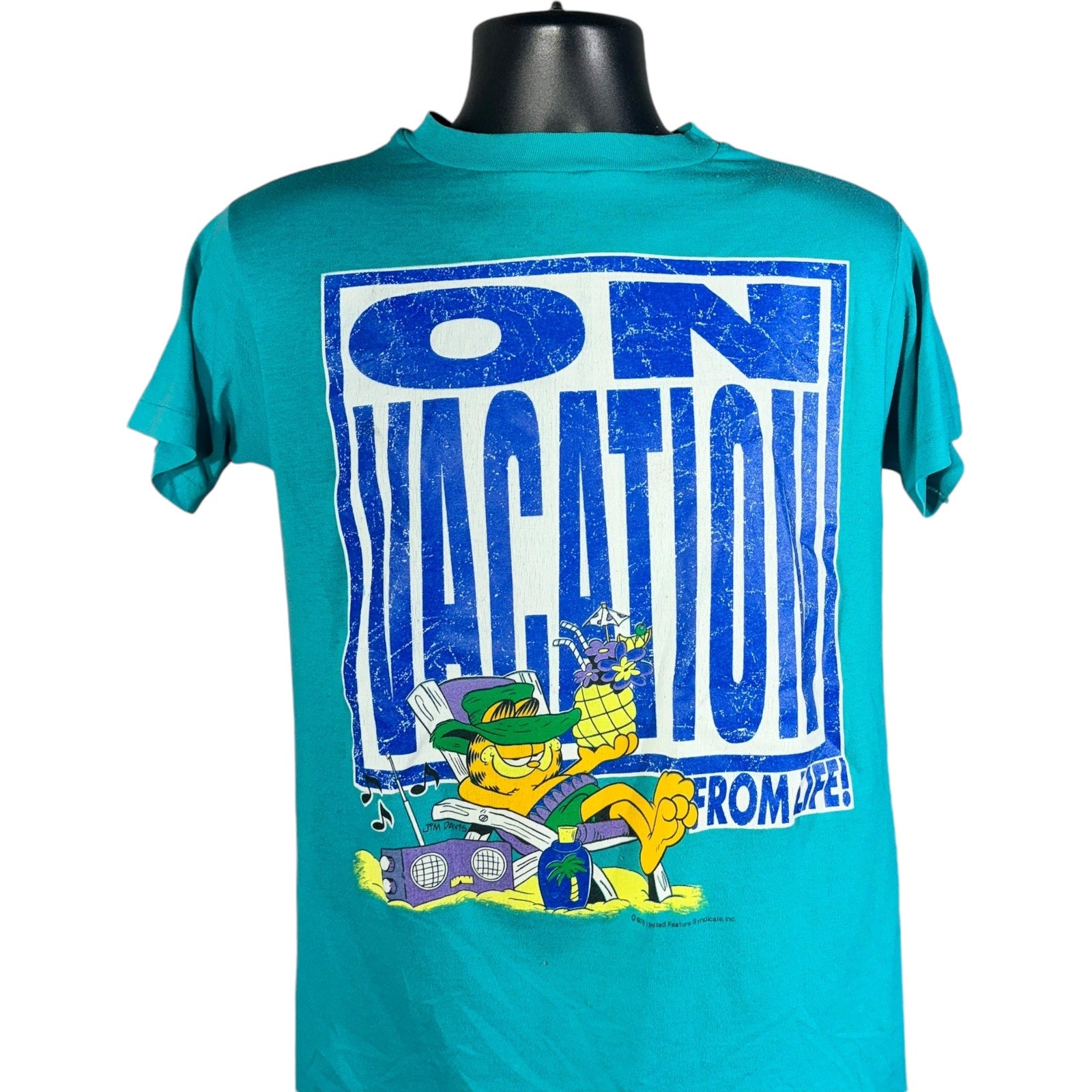 Vintage Garfield "On Vacation From Life" Tee 1978