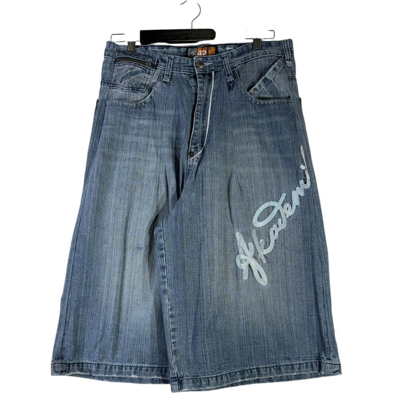 Vintage Akademiks Embroidered Bermuda Denim Shorts 34x14
