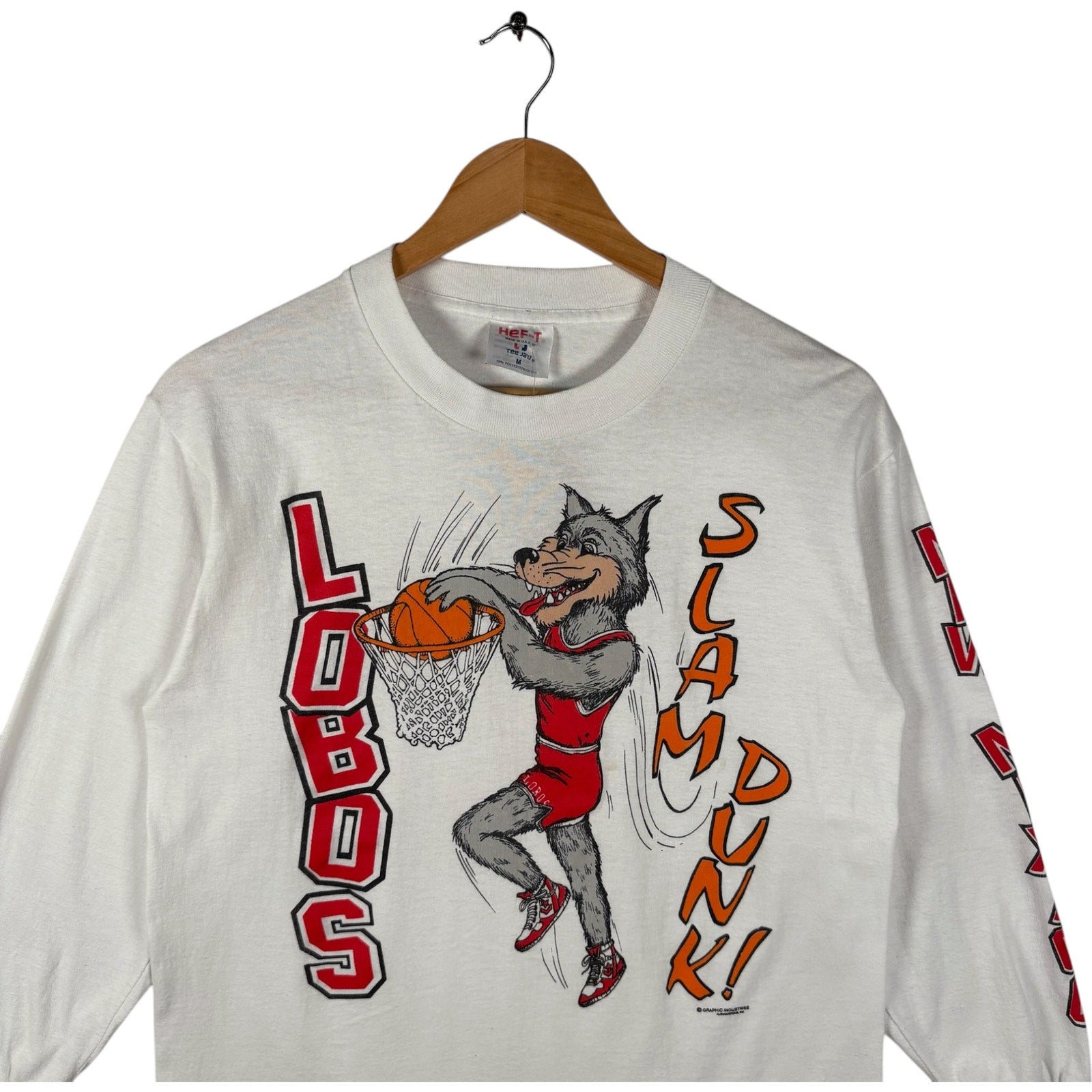 Vintage New Mexico University Lobo's Basketball Long Sleeve