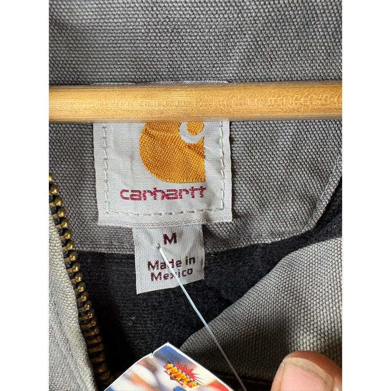 Vintage Carhartt Flannel Lined Hooded Full Zip Workwear Jacket