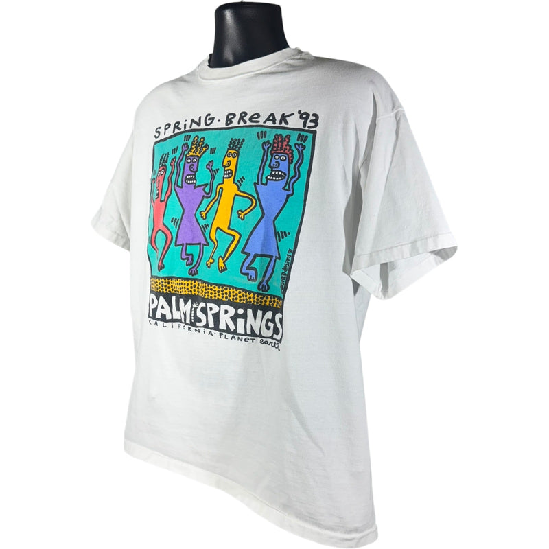 Vintage Spring Break Palm Springs Art Tee 1993