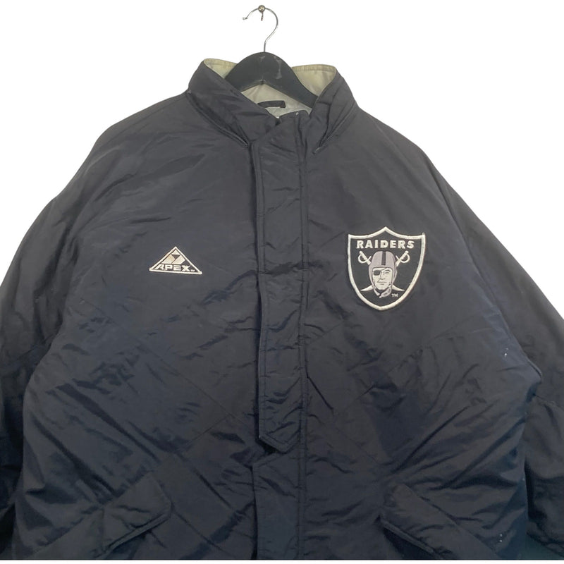 Vintage Oakland Raiders Logo NFL Puffer Jacket