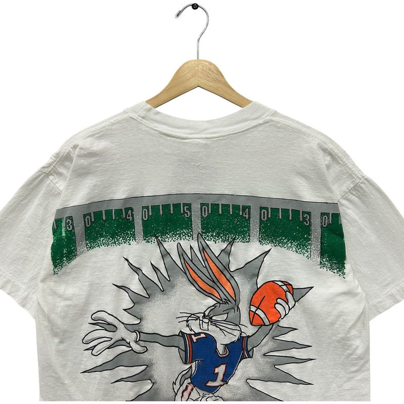 Vintage Looney Tunes Bugs Bunny Jumbo Print NFL Tee 90s