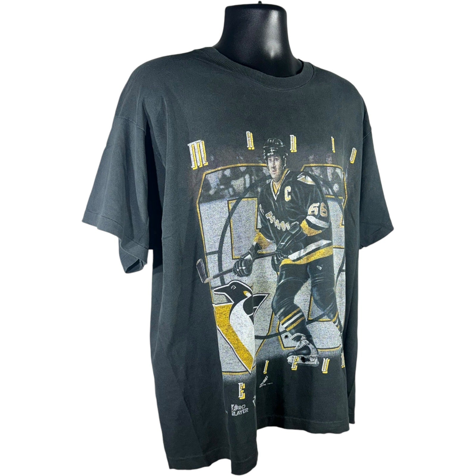 Vintage Pittsburgh Penguins Mario Lemieux Pro Player Tee 90s