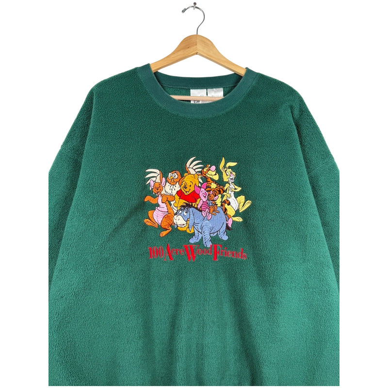 Vintage Disney Winnie The Pooh Family Fleece Sweatshirt