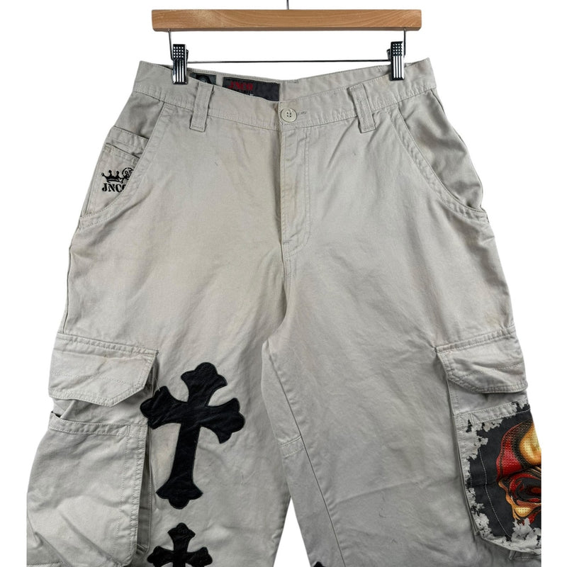 Vintage JNCO Force Baggy Graphic Cargo Pants 32