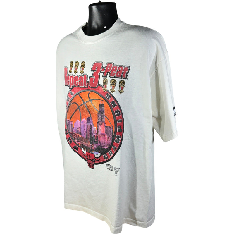 Vintage Starter NBA Chicago Bulls Repeat 3-Peat Tee 1996