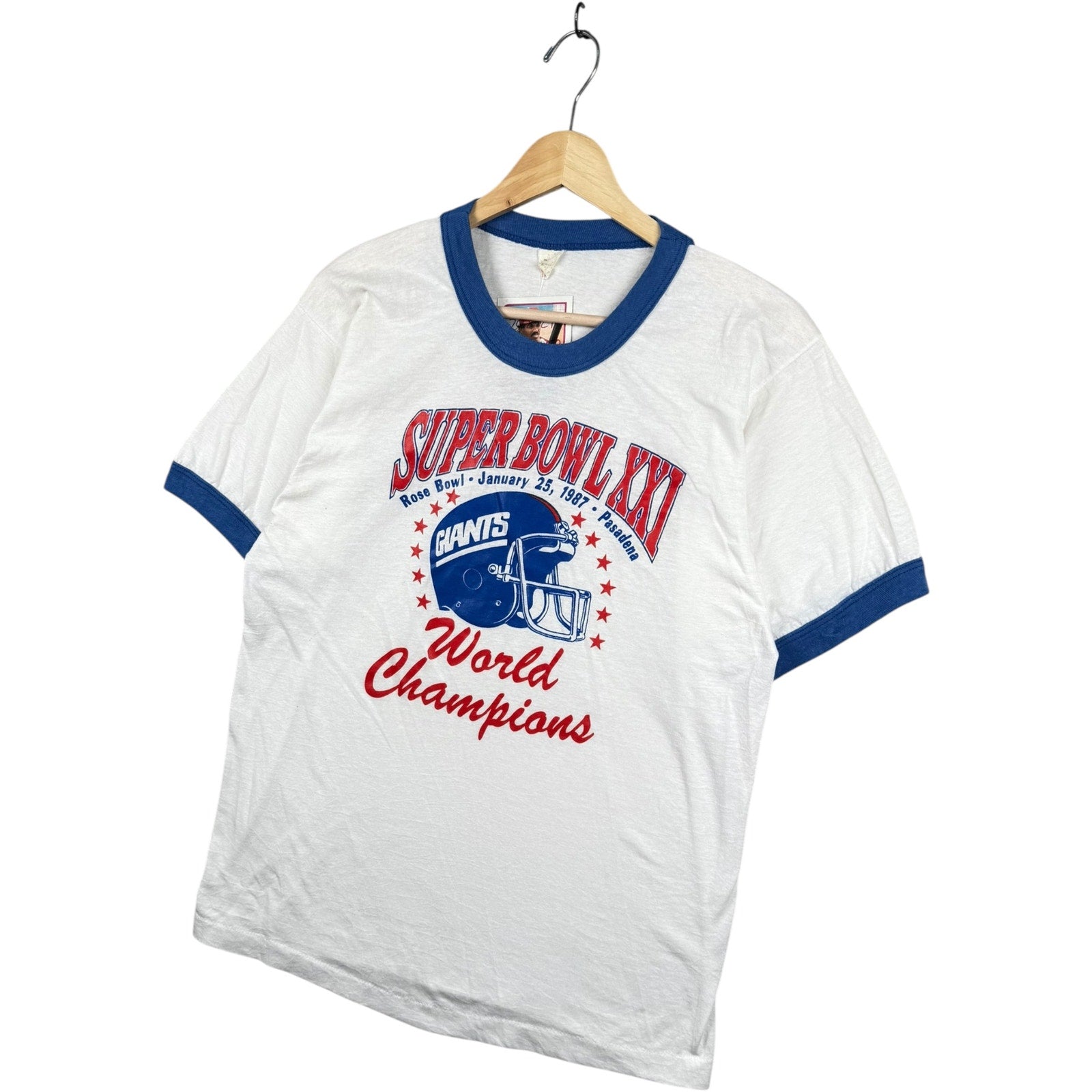 Vintage NFL Super Bowl XXI Giants World Champion T-Shirt