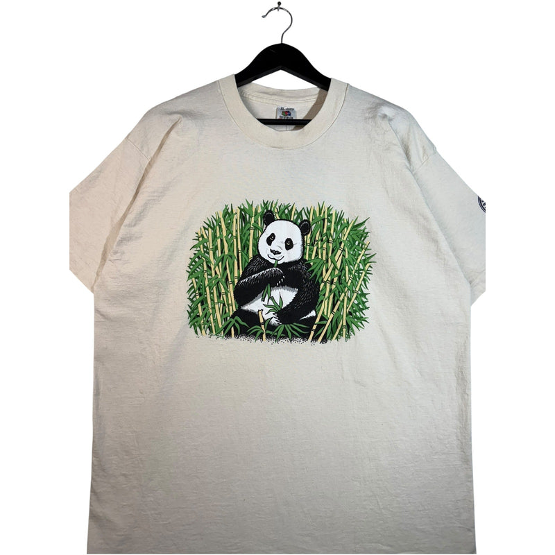 Vintage Panda Bamboo Graphic T-Shirt