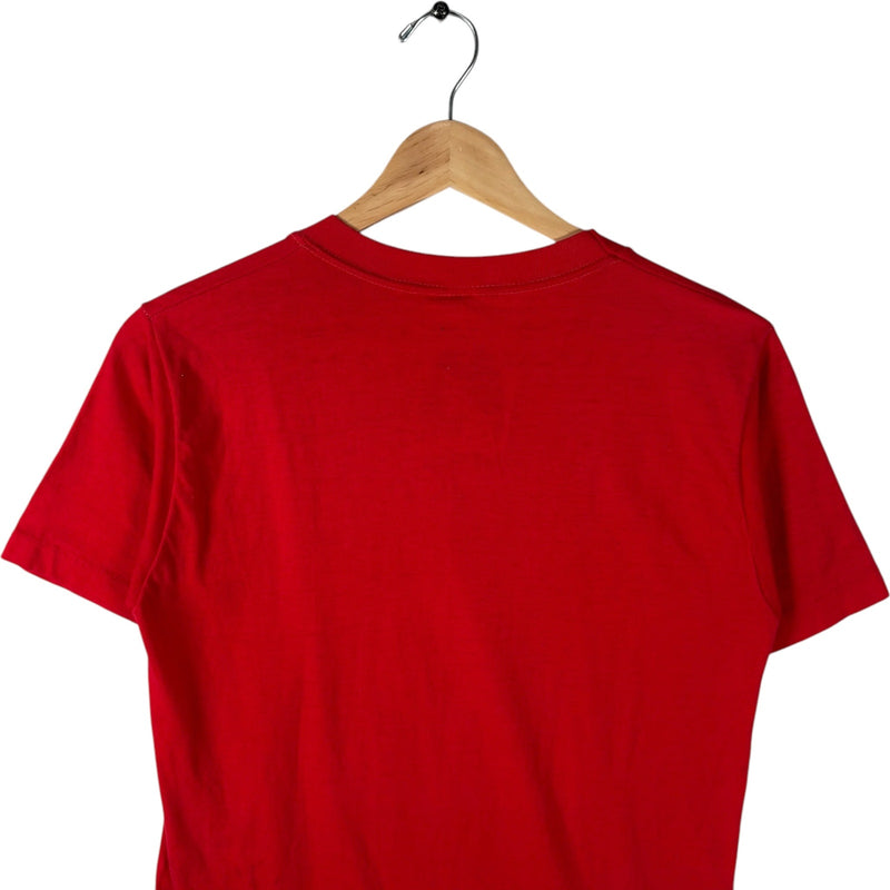 Vintage University Of Nebraska "Go Big Red" Spellout Tee 80s
