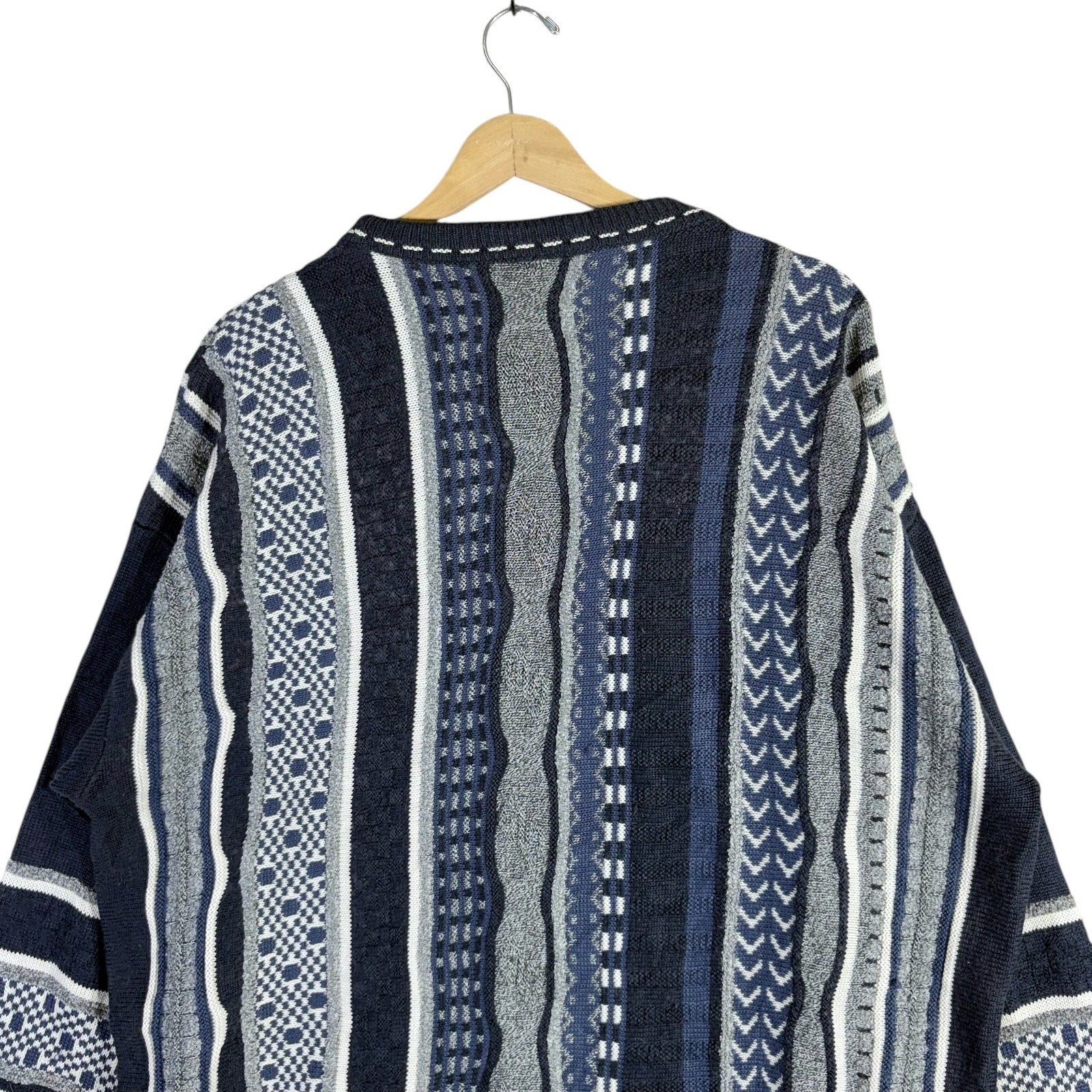 Vintage Patterned Knit Sweater