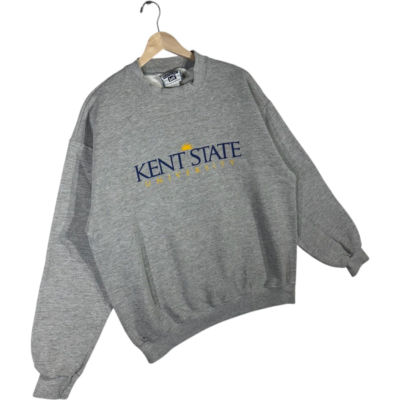 Vintage Lee Kent State University Spellout Embroidered Crewneck