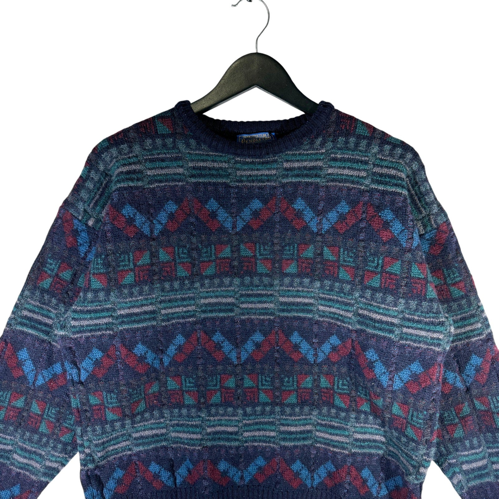 Vintage Pendleton Geometric Wool Sweater