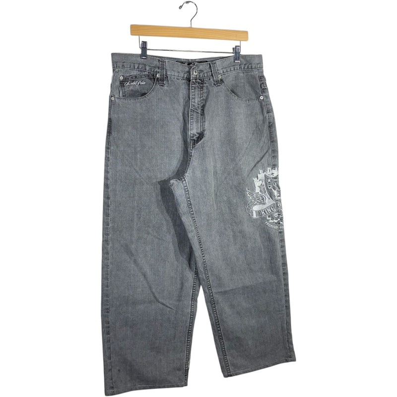 Vintage Southpole "King Of Kings" Wide Leg Denim Jeans 36 x 26