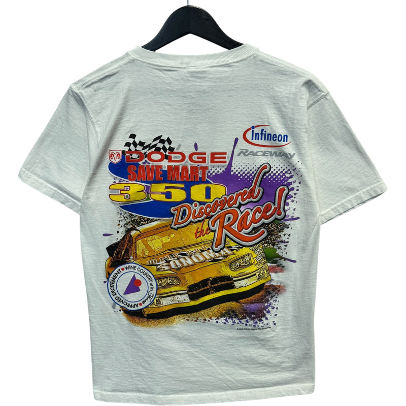 Vintage Dodge Save Mart 350 "Pour It On" NASCAR Racing Tee