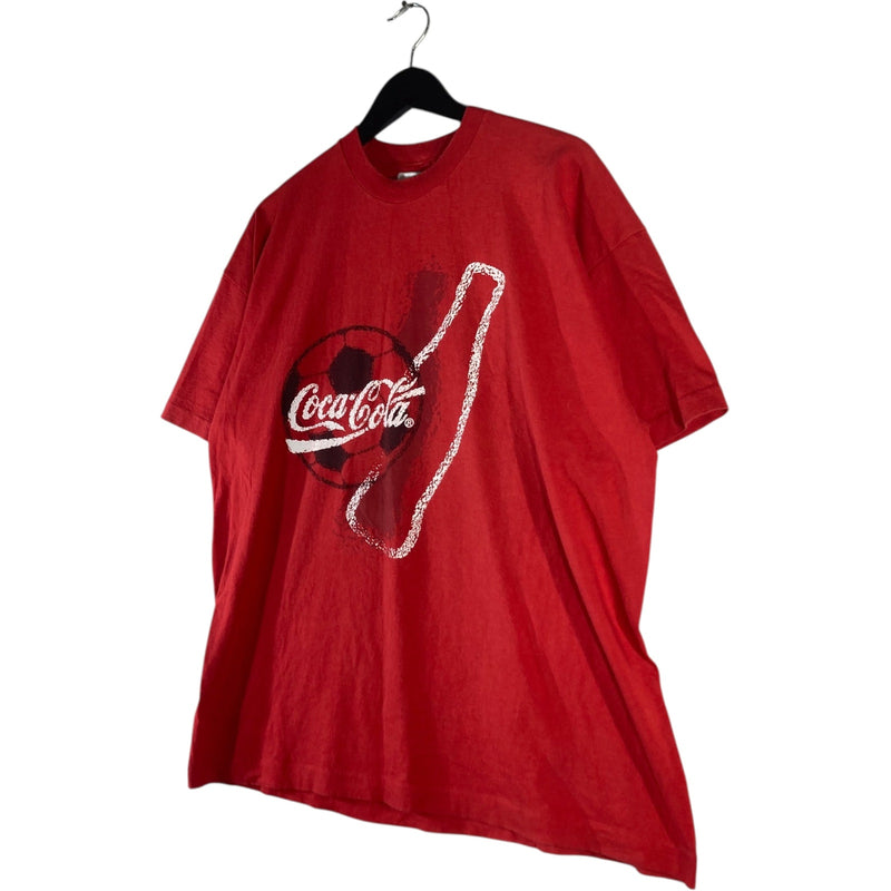 Vintage Coca Cola Soccer Ball Short Sleeve T-Shirt