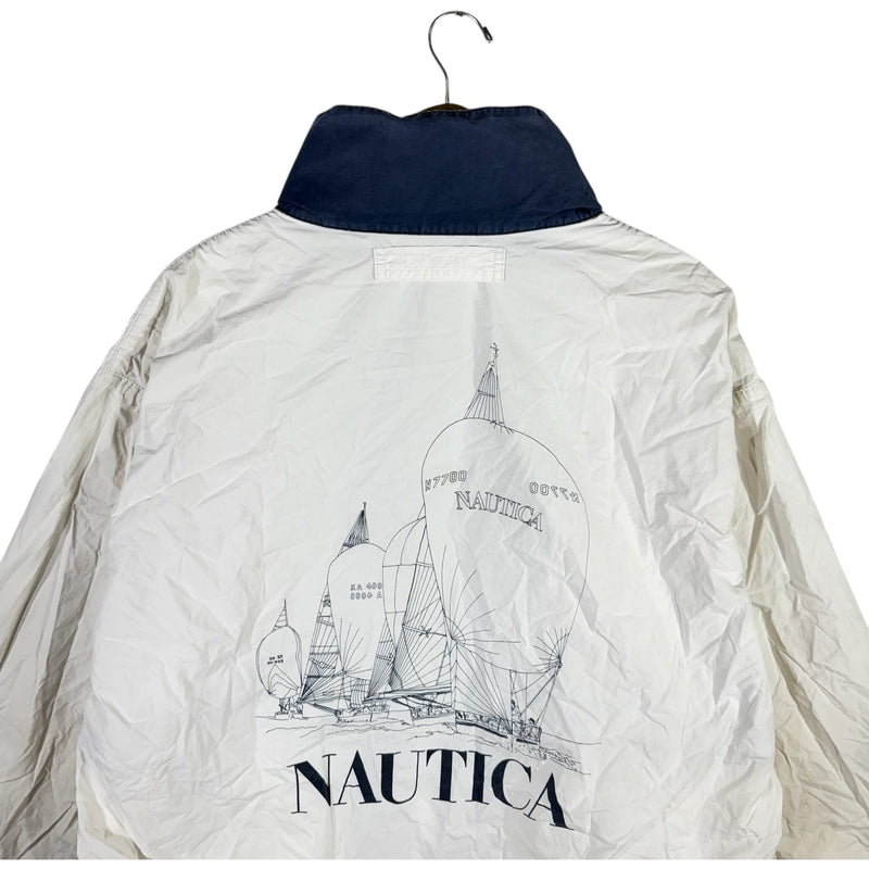 Vintage Nautica Sailing Logo Windbreaker