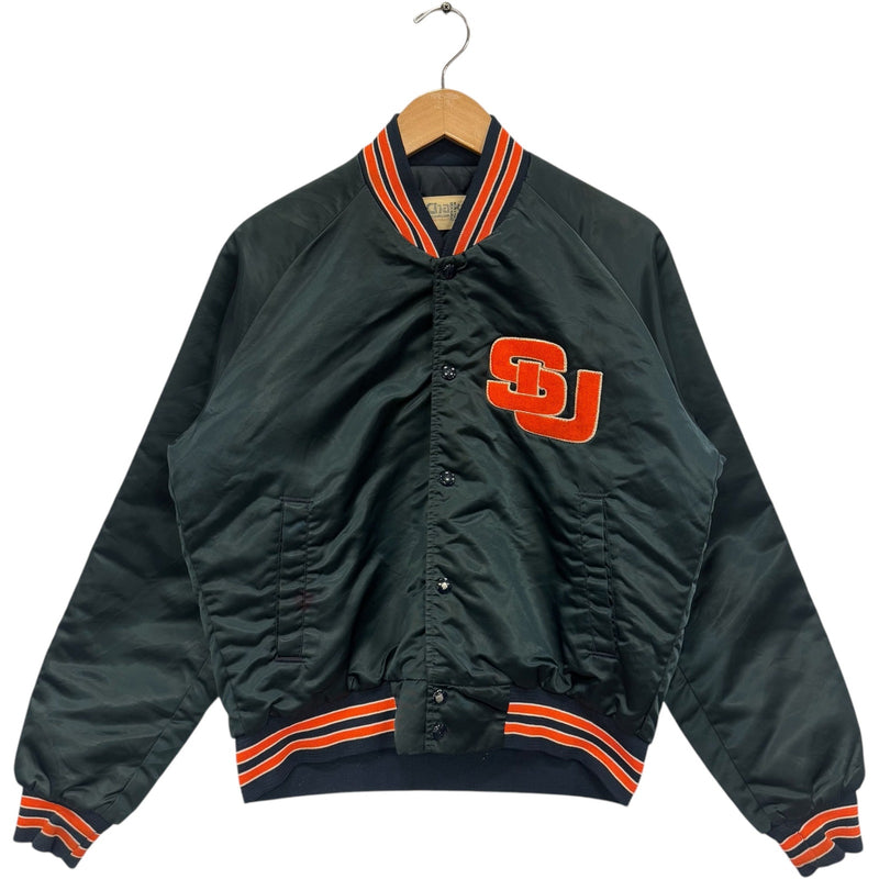 Vintage Chalkline Syracuse University Satin Bomber Jacket 90s