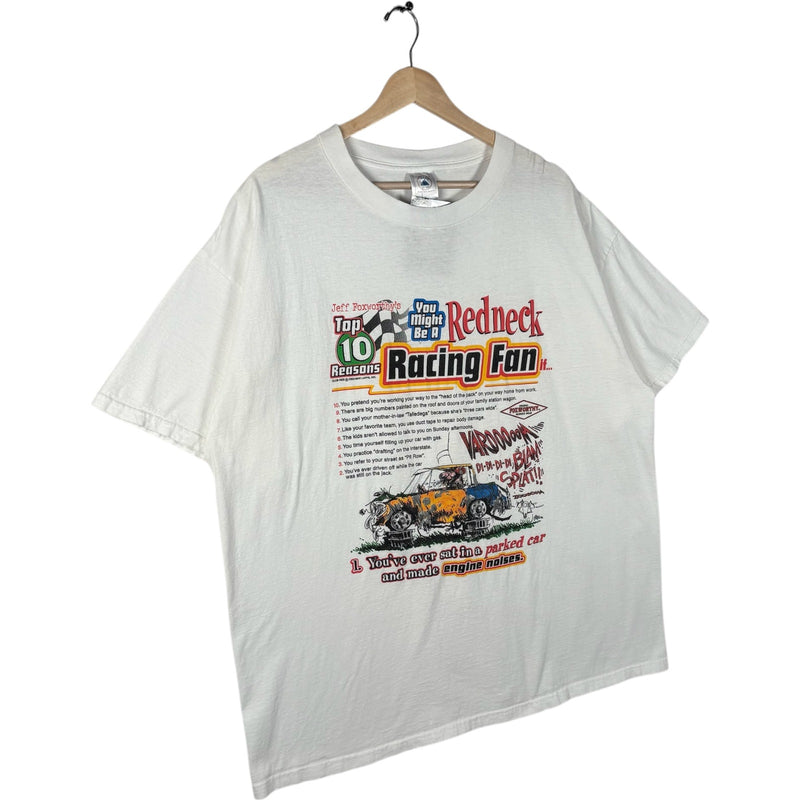 Vintage Redneck Racing Fan Top 10 Reasons Humor Novelty Tee