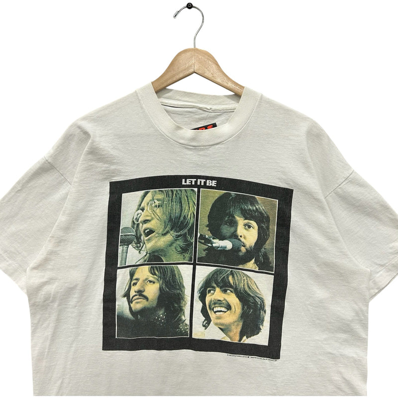 Vintage The Beatles Faces Let It Be Double Sided Band Tee