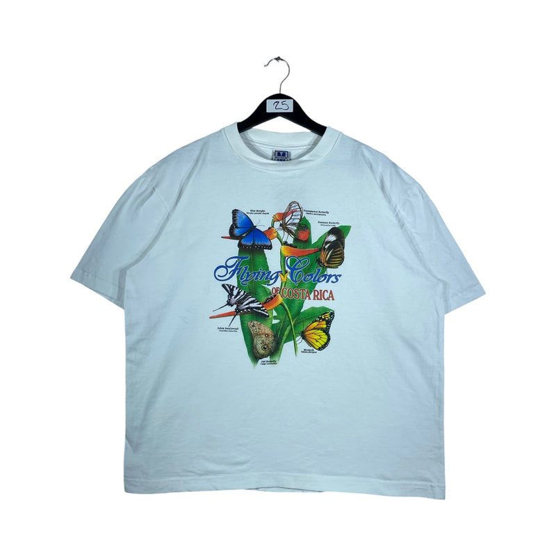 Vintage Flying Colors Of Costa Rica Butterfly T-Shirt