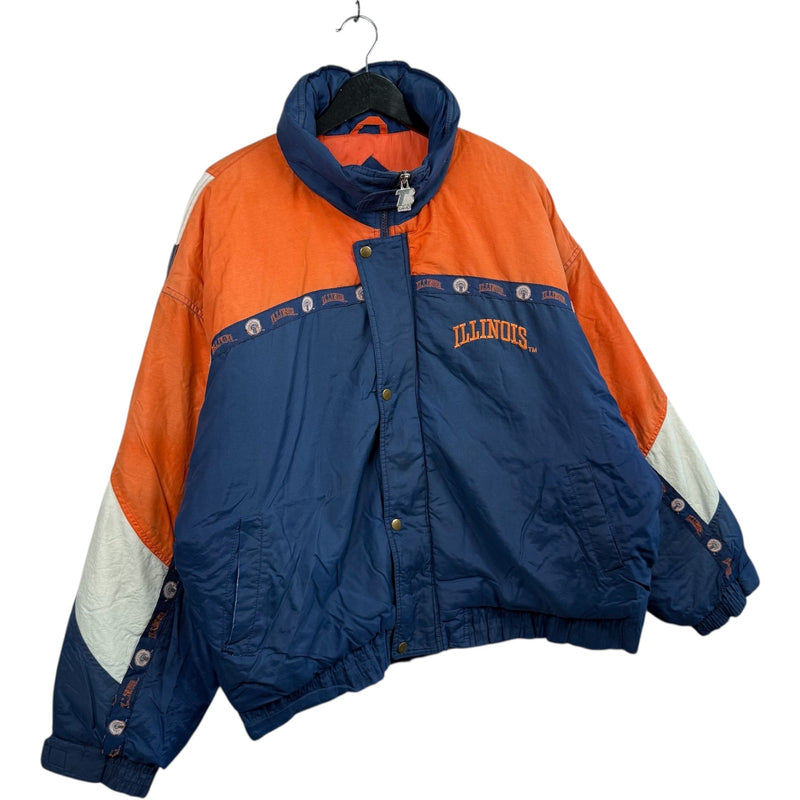 Vintage University Of Illinois Spellout Full Zip Jacket