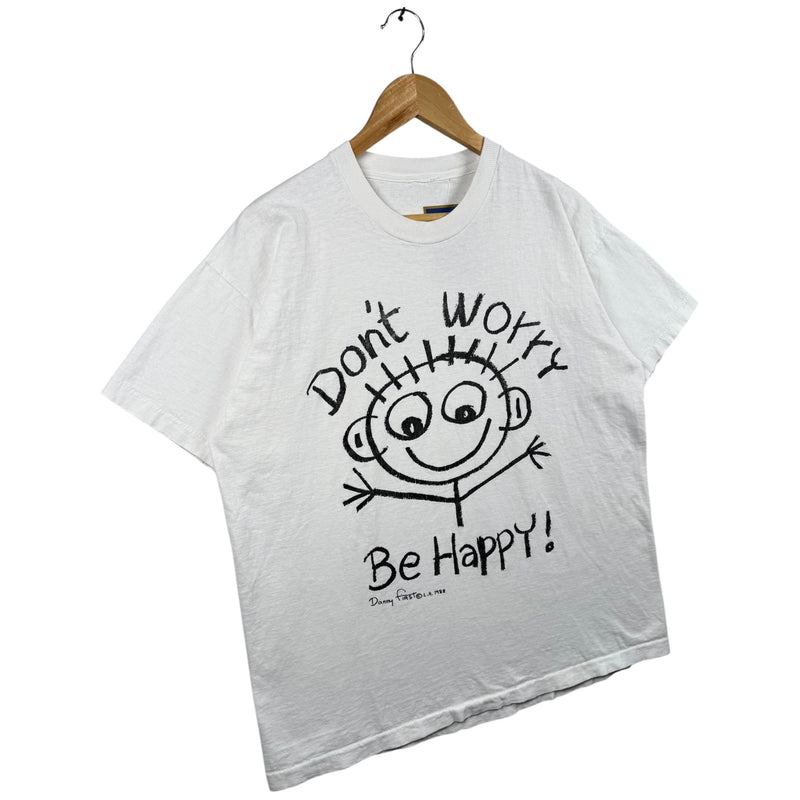 Vintage Positive Smiley Graphic T-Shirt