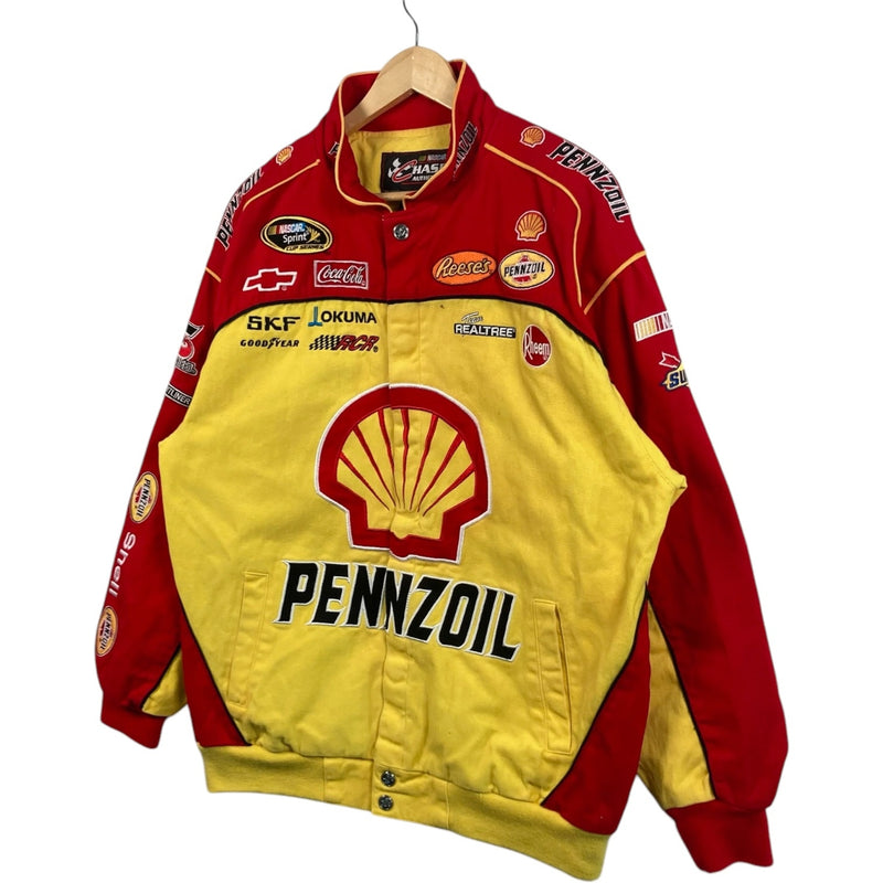 Vintage Pennzoil Patches Racing NASCAR Bomber Jacket