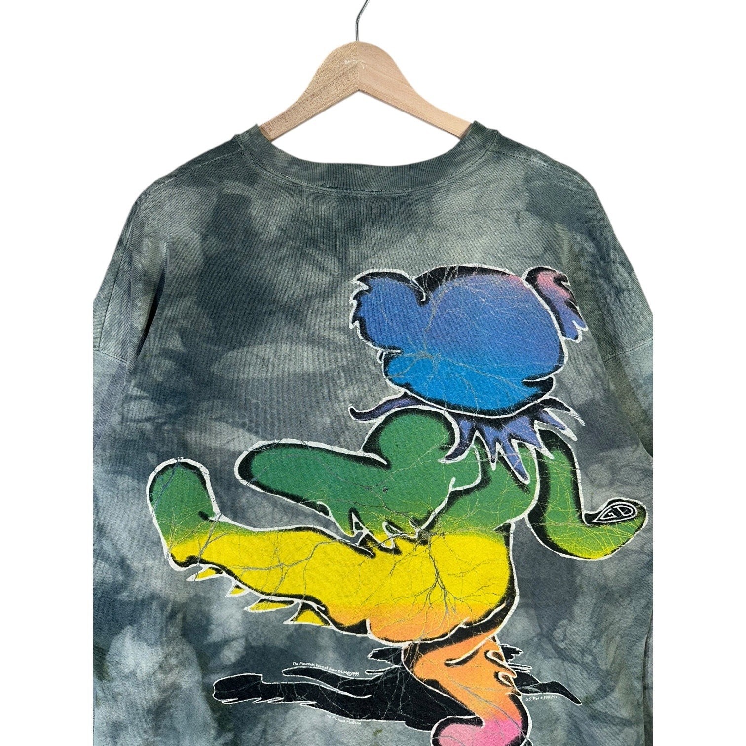 Vintage Grateful Dead Dancing Bear Tie-Dye Crewneck