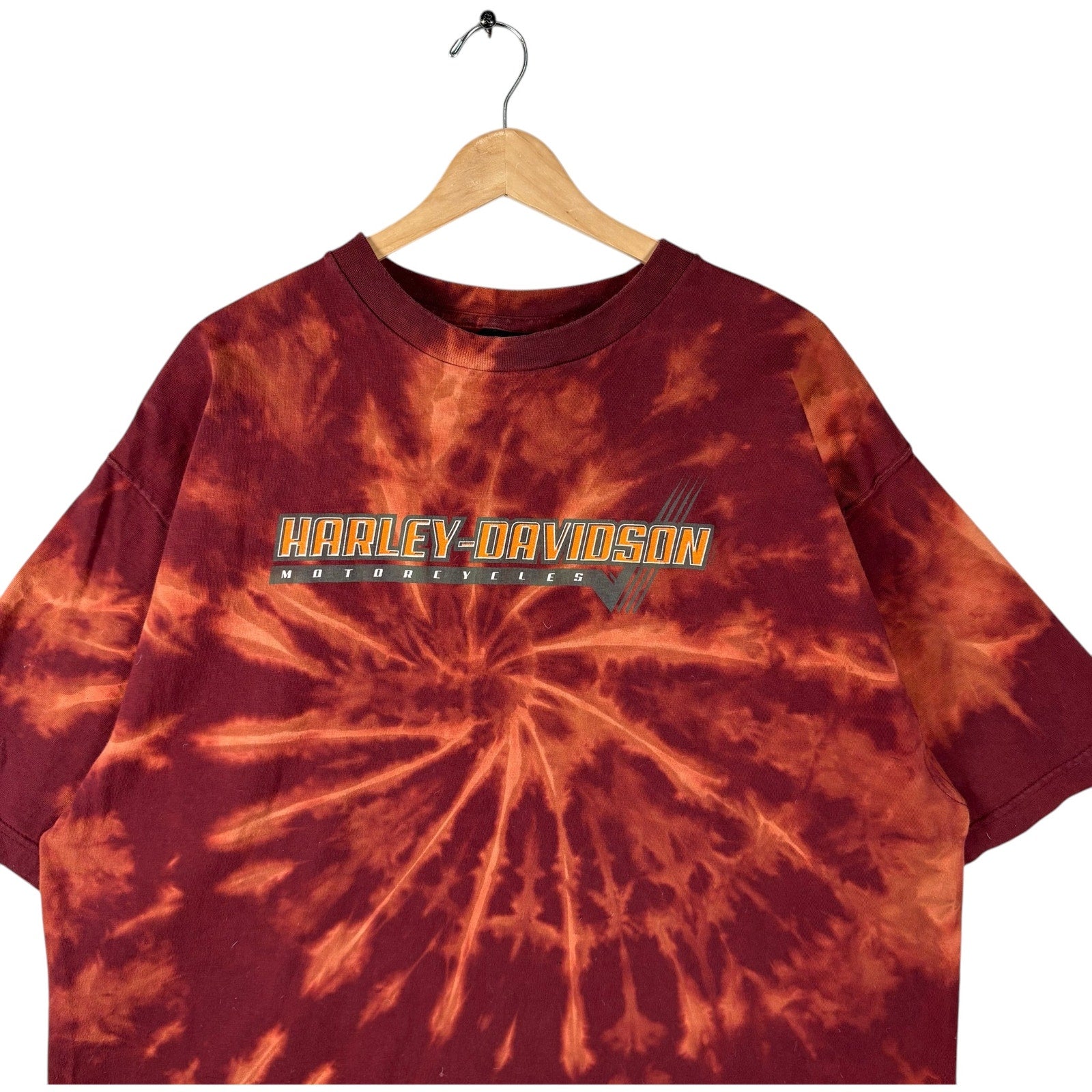 Vintage Harley Davidson Spellout Tie Dye Tee