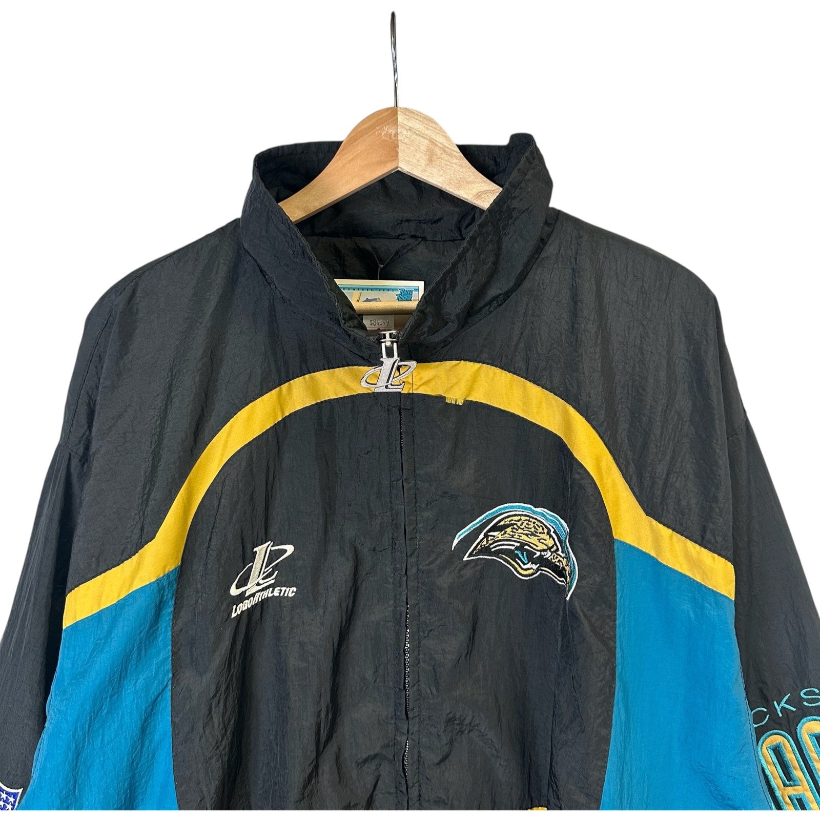 Vintage Logo Athletic Jacksonville Jaguars NFL Light Jacket