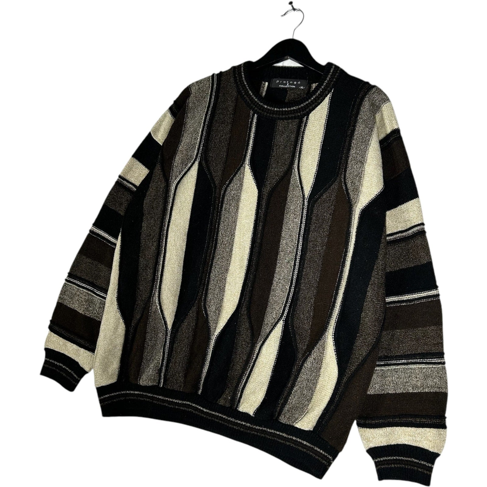 Vintage Protege Collection 3d Knit Sweater