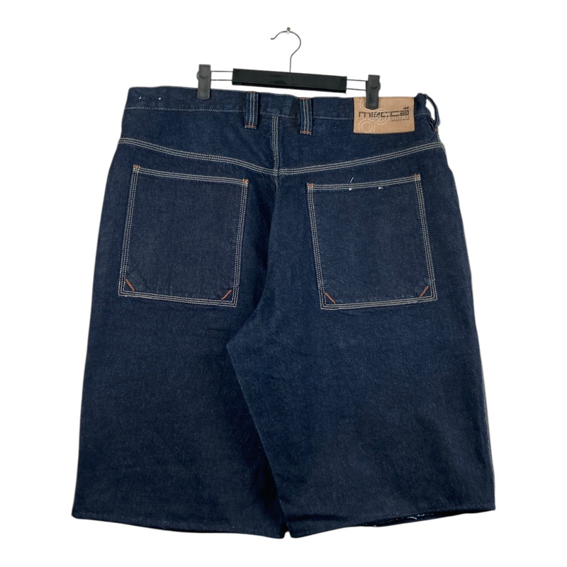 Vintage MECCADNM Dark Wash Denim Shorts 38