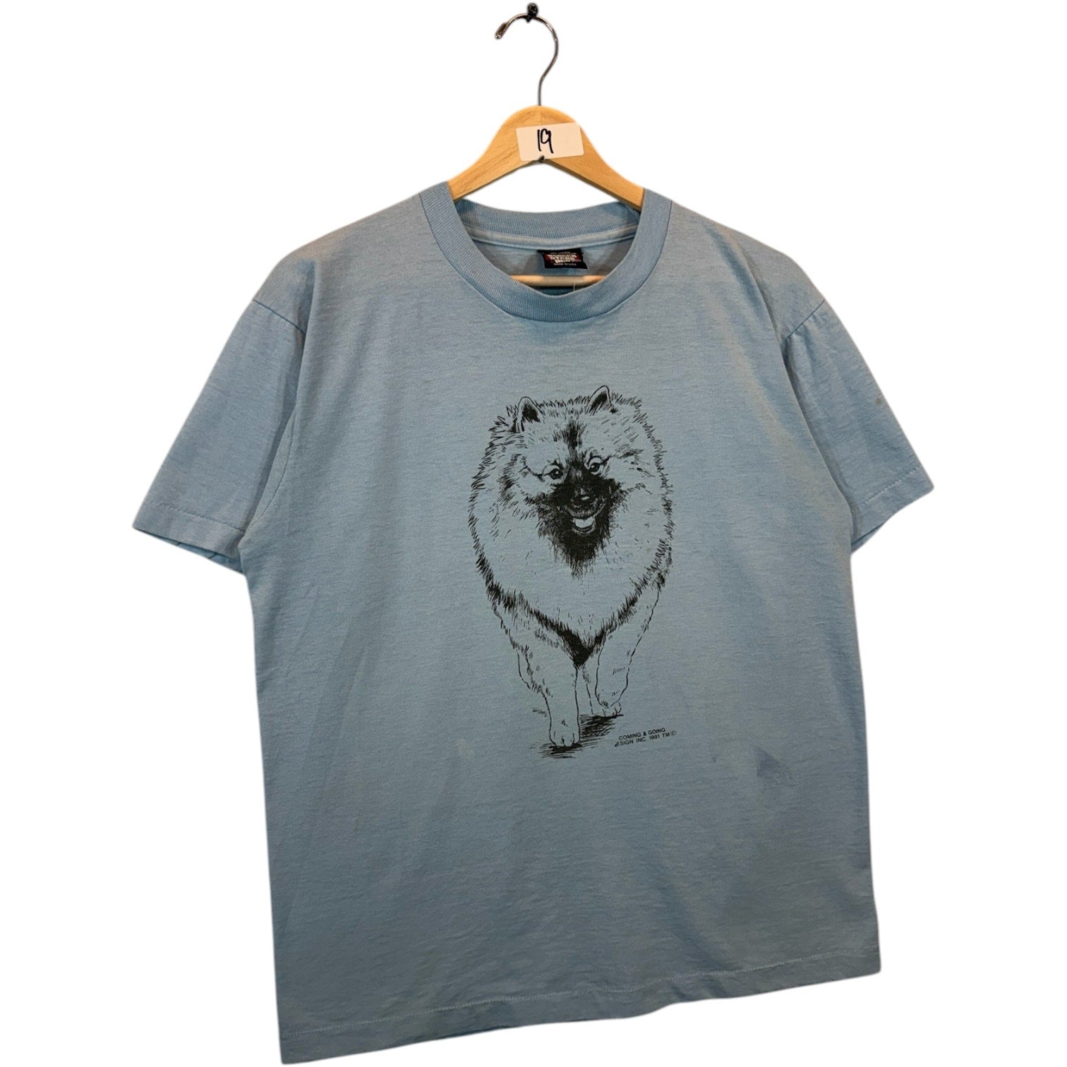 Vintage Coming & Going Design 1991 T-Shirt