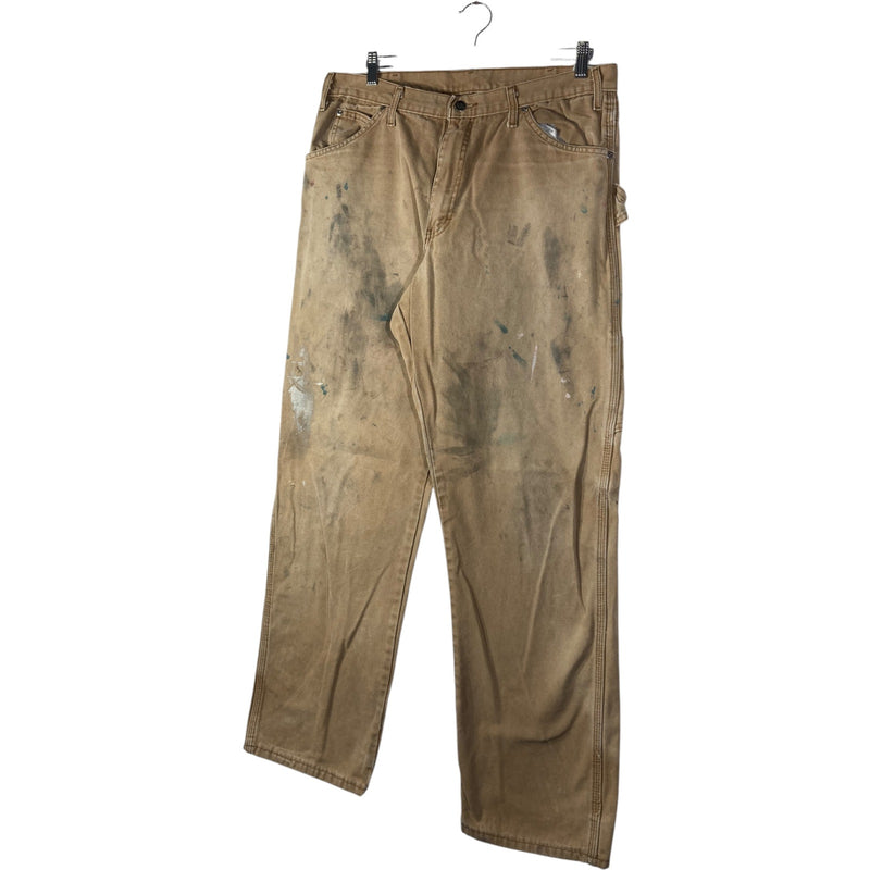 Vintage Dickies Distressed Paint Stained Carpenter Work Pants 36