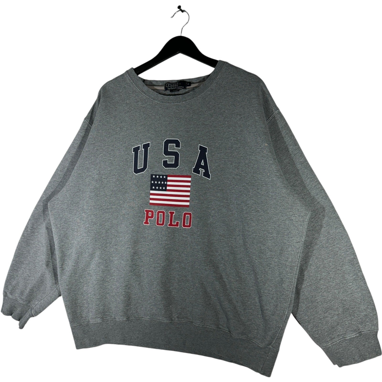 Vintage Polo Ralph Lauren USA Flag Crewneck 90s