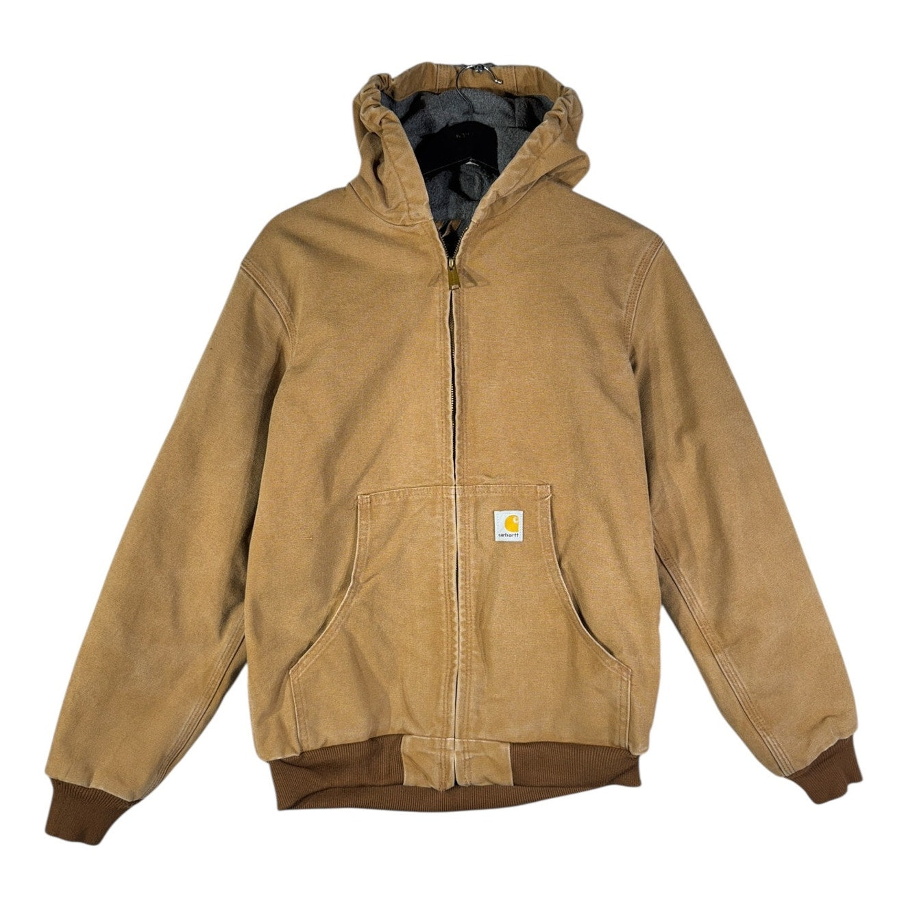 Vintage Carhartt Canvas Hooded Full Zip Workwear Jacket