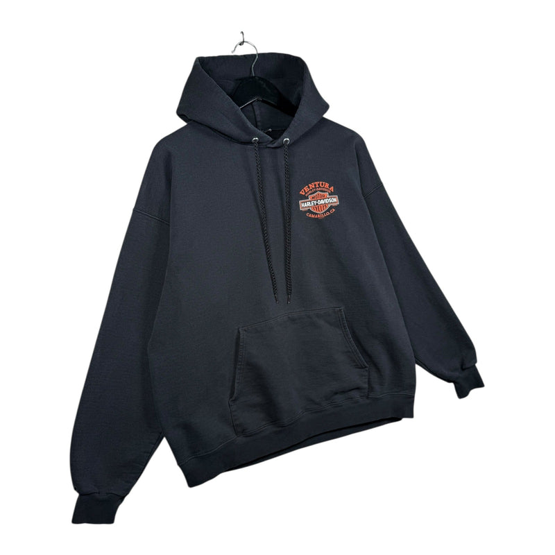 Vintage Harley Davidson Logo Ventura Hoodie