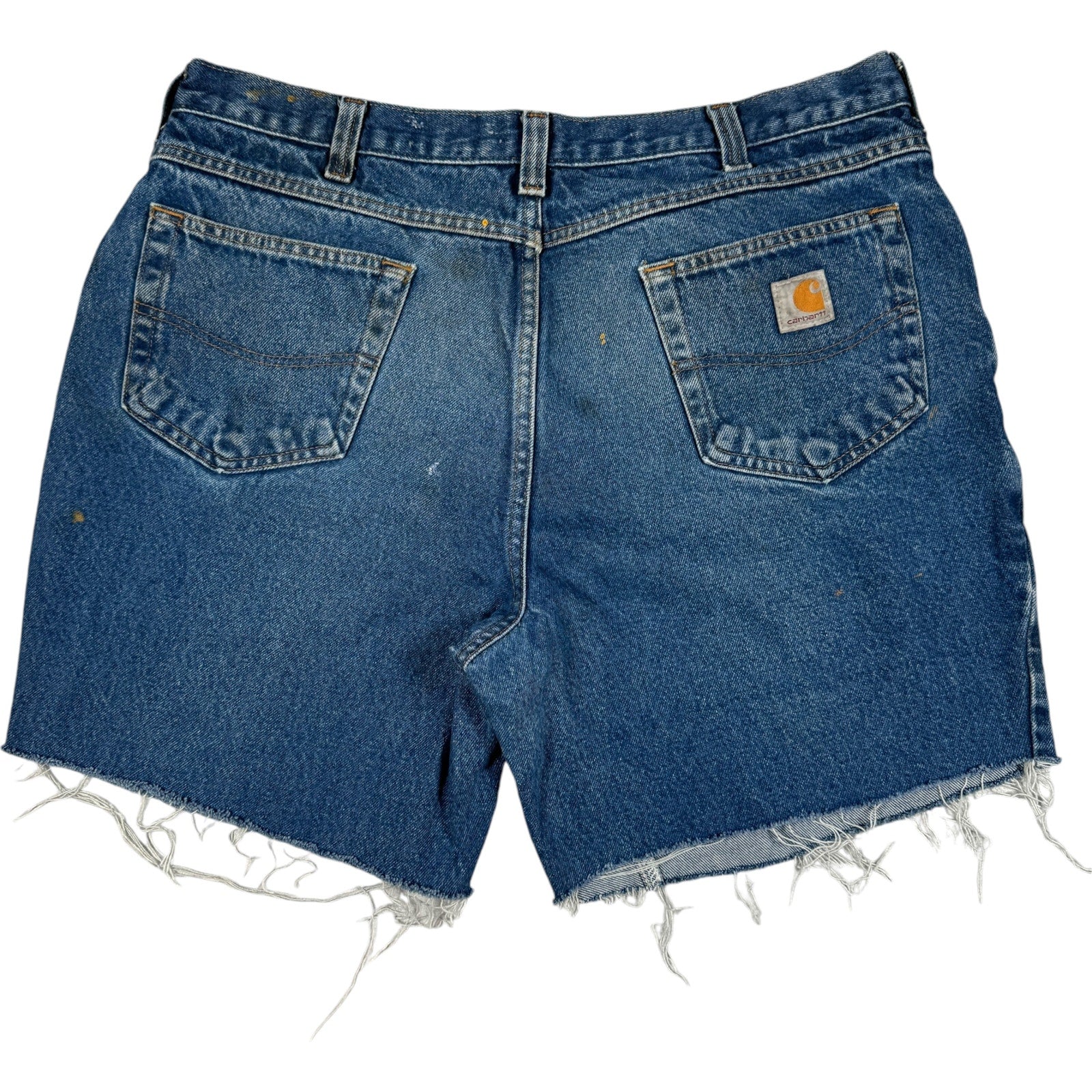 Vintage Carhartt Cut Off Denim Shorts 36